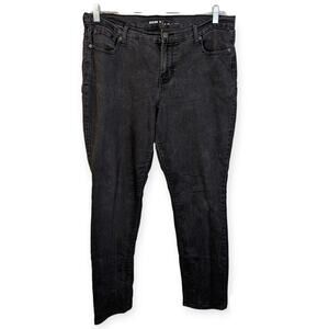 Old Navy Original Mid Rise Black Wash Denim Skinny Jeans 14 Regular